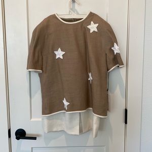William Pearson Linen Top with Skirt‎